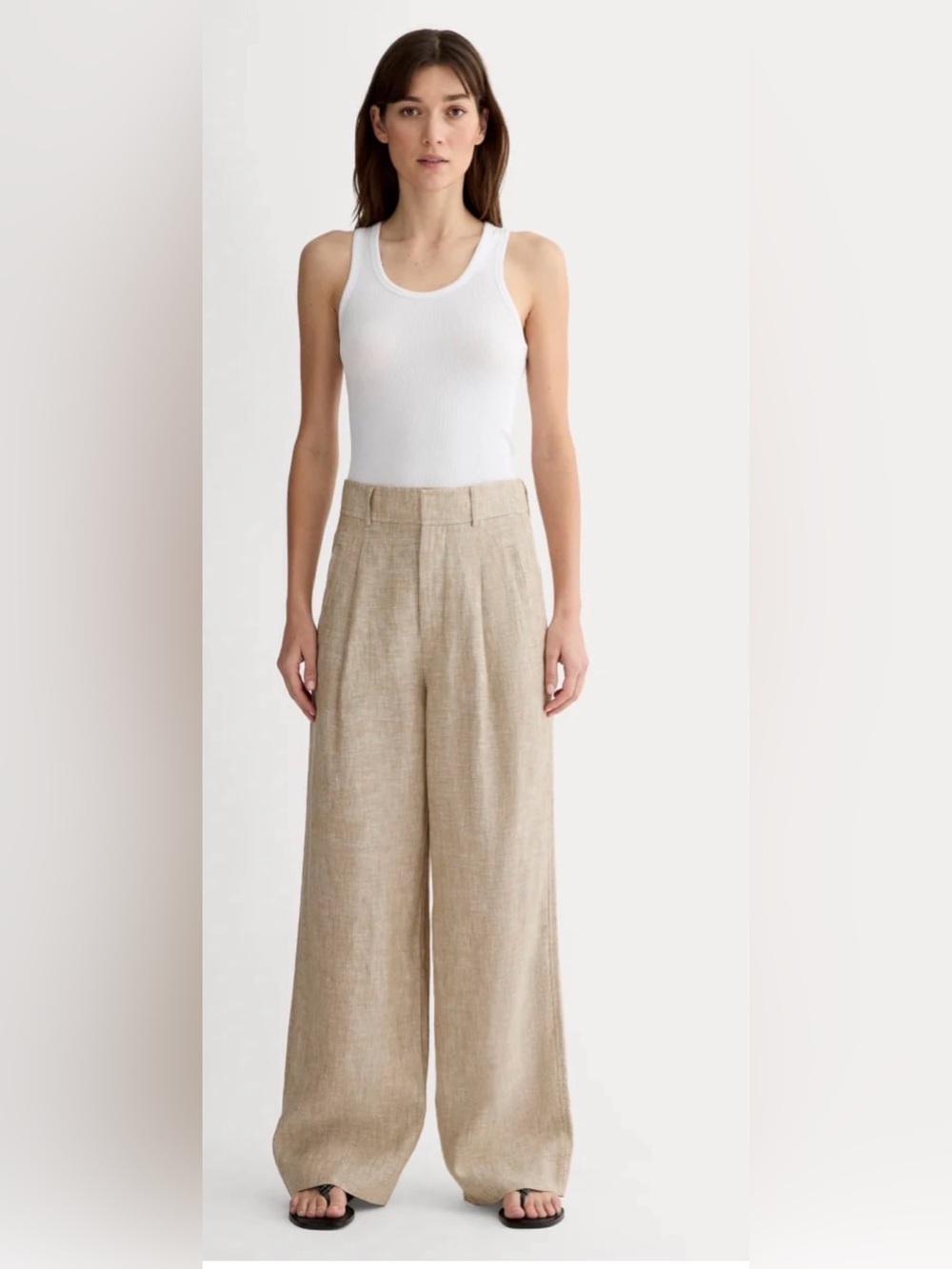 New with tag Everlane The Linen Way-High® Drape Pant